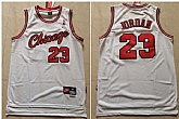 Bulls 23 Michael Jordan White Nike Mesh Swingman Jersey,baseball caps,new era cap wholesale,wholesale hats